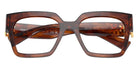 Miu Miu® MU 04UV Eyeglasses MU 04UV 11Q1O1 52 - Stripped Tobacco