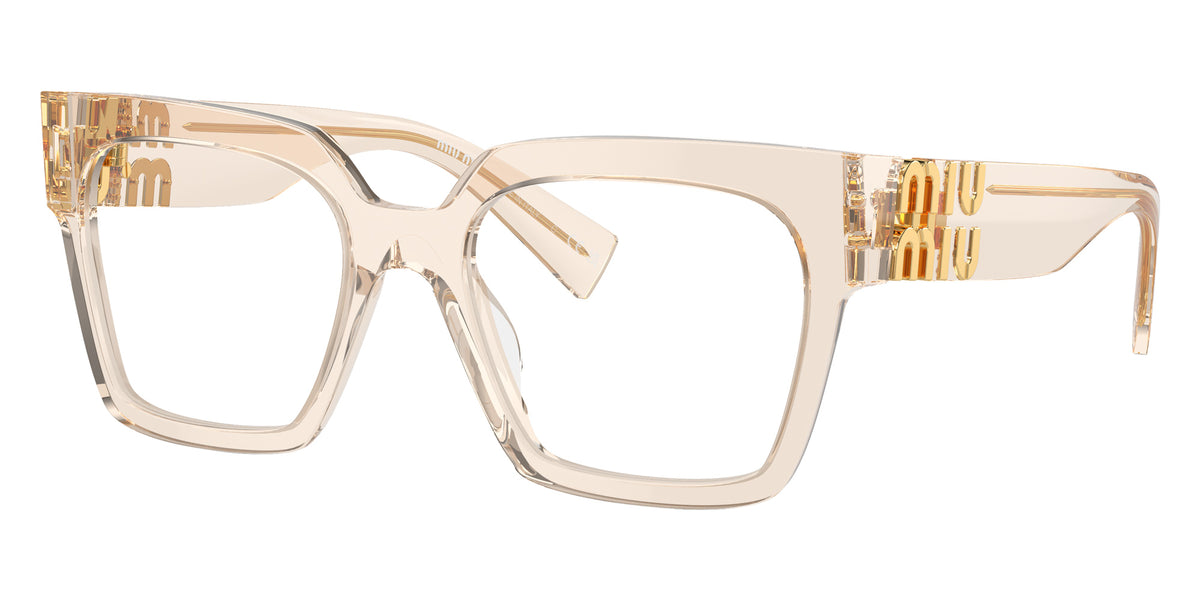Miu Miu® MU 04UV Eyeglasses MU 04UV 11T1O1 52 - Sand Transparent
