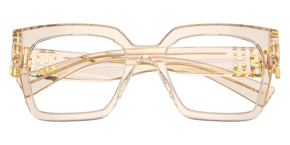 Miu Miu® MU 04UV Eyeglasses MU 04UV 11T1O1 52 - Sand Transparent