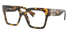 Miu Miu® MU 04UV Eyeglasses MU 04UV VAU1O1 52 - Honey Havana