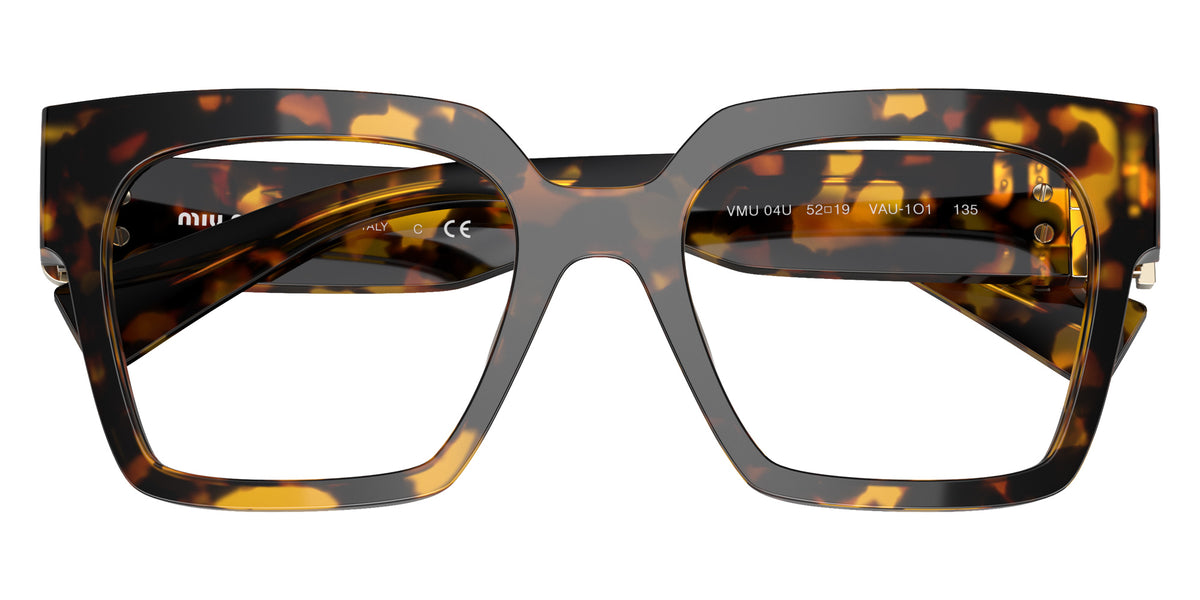 Miu Miu® MU 04UV Eyeglasses MU 04UV VAU1O1 52 - Honey Havana