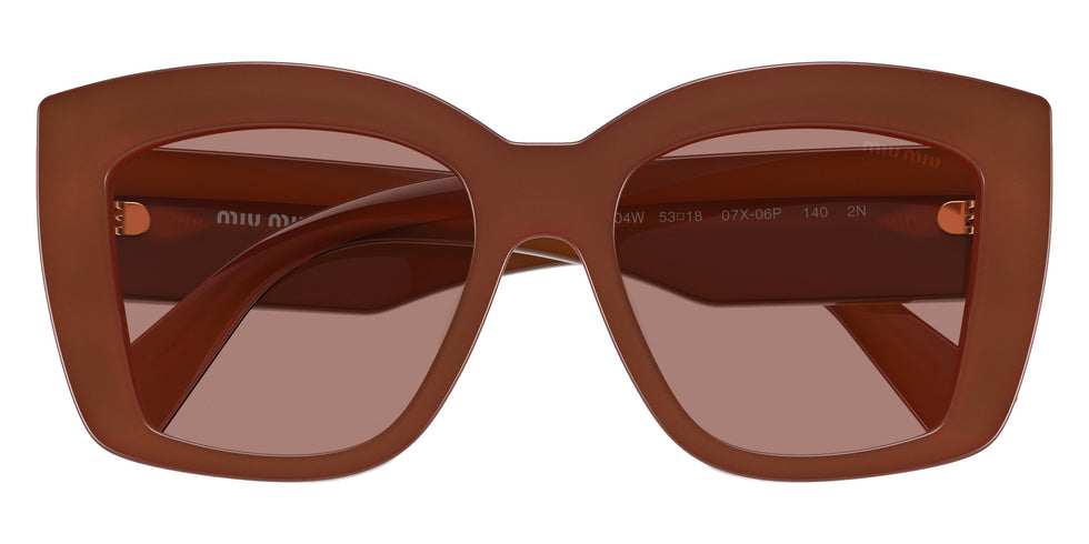 Miu Miu® MU 04WS Sunglasses MU 04WS 07X06P 53 - Bordeaux Opal And Black