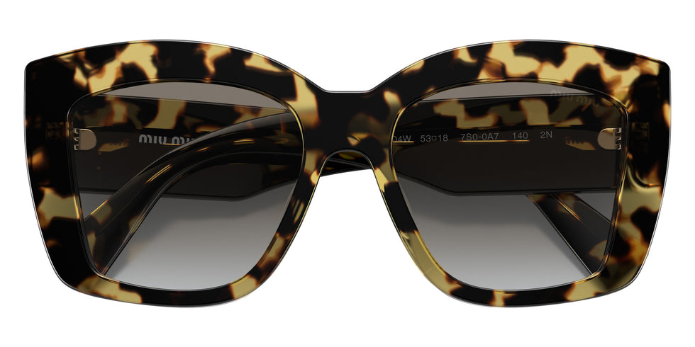 Miu Miu® MU 04WS Sunglasses MU 04WS 7S00A7 53 - Light Havana And Black