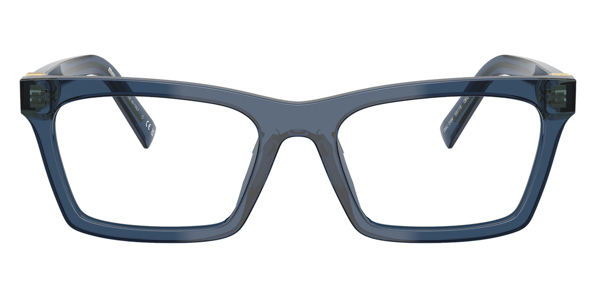 Miu Miu® MU 04WV Eyeglasses MU 04WV 08Q101 55 - Blue Transparent