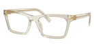 Miu Miu® MU 04WV Eyeglasses MU 04WV 12U1O1 53 - Hemp Transparent