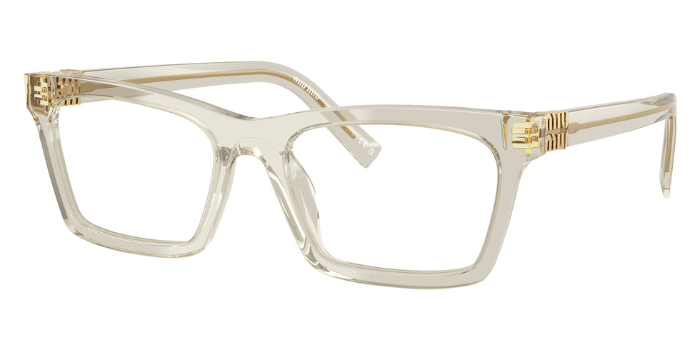 Miu Miu® MU 04WV Eyeglasses MU 04WV 12U1O1 53 - Hemp Transparent