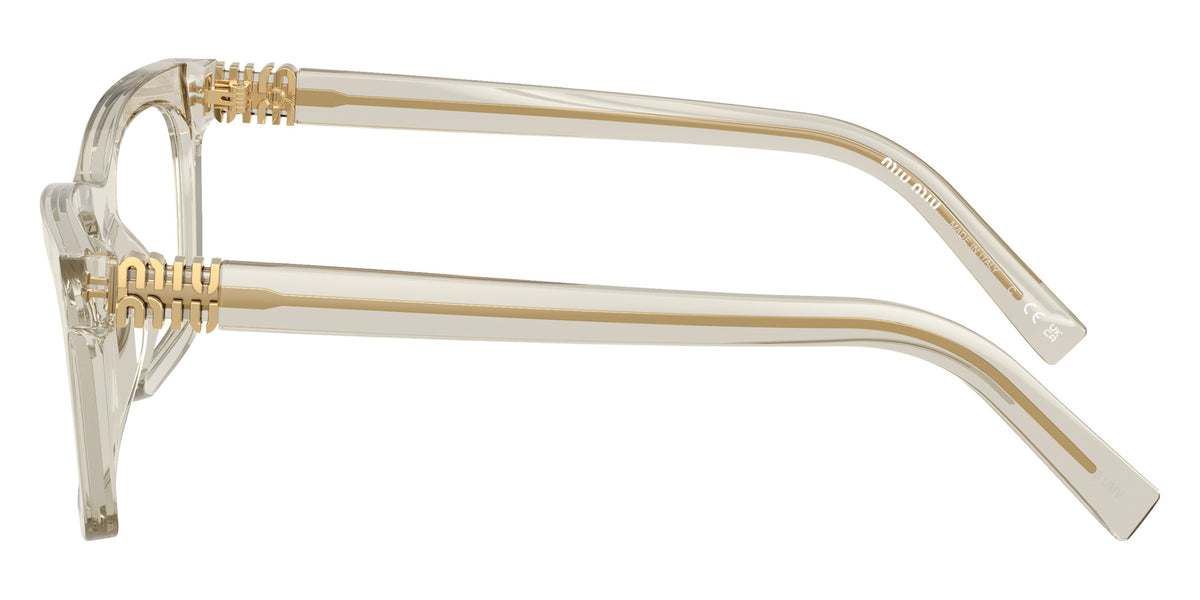 Miu Miu® MU 04WV Eyeglasses MU 04WV 12U1O1 53 - Hemp Transparent