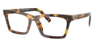 Miu Miu® MU 04WV Eyeglasses MU 04WV 14L1O1 55 - Havana Honey
