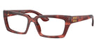 Miu Miu® MU 04XV Eyeglasses MU 04XV 12Q1O1 52 - Striped Bordeaux