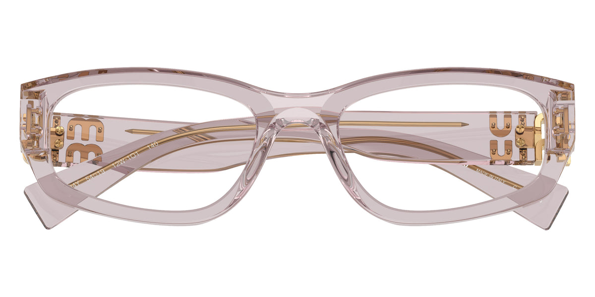 Miu Miu® MU 04YV Eyeglasses MU 04YV 12W1O1 54 - Mauve Transparent