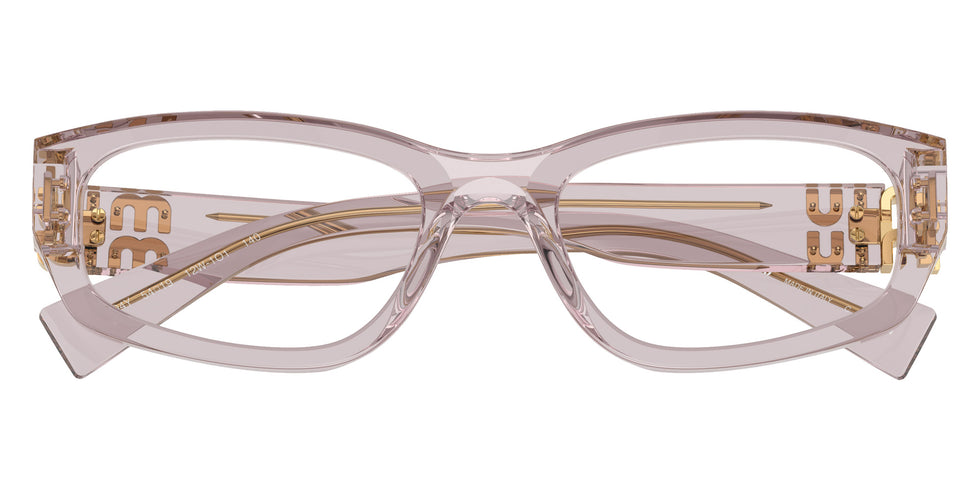 Miu Miu® MU 04YV Eyeglasses MU 04YV 12W1O1 54 - Mauve Transparent