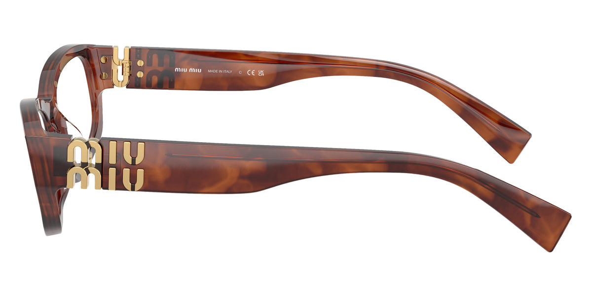 Miu Miu® MU 04YV Eyeglasses MU 04YV 26E1O1 52 - Striped Tobacco