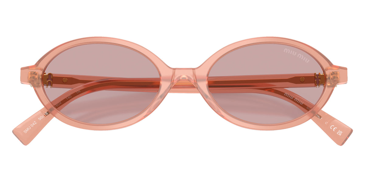Miu Miu® MU 04ZS Sunglasses MU 04ZS 20I60V 50 - Opaline Pink