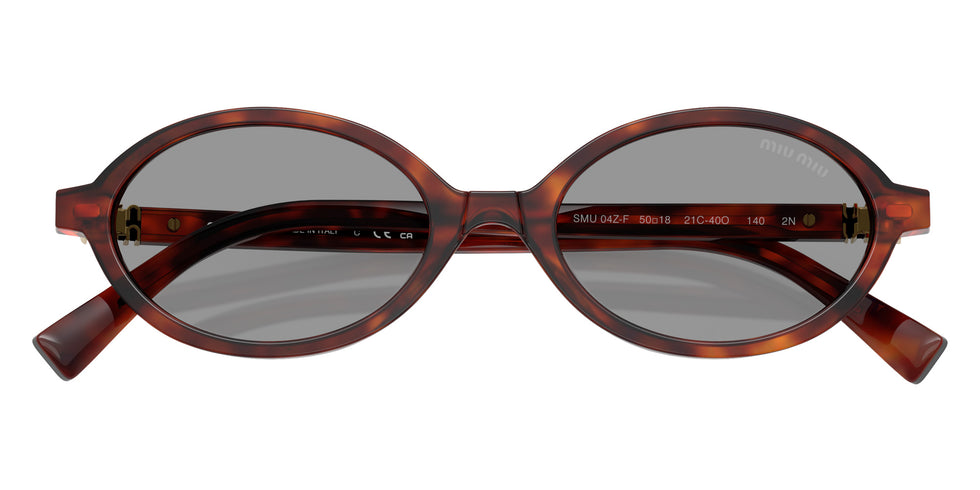 Miu Miu® MU 04ZSF Sunglasses MU 04ZSF 21C40O 50 - Havana Mahogany
