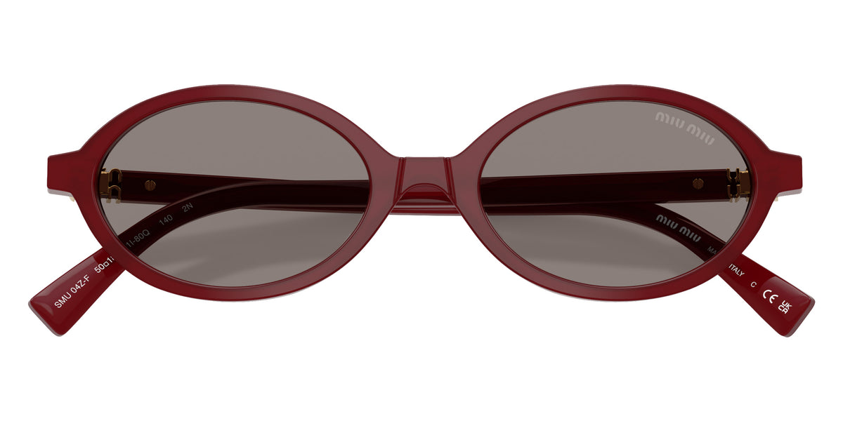 Miu Miu® MU 04ZSF Sunglasses MU 04ZSF 21I80Q 50 - Opaline Bordeaux