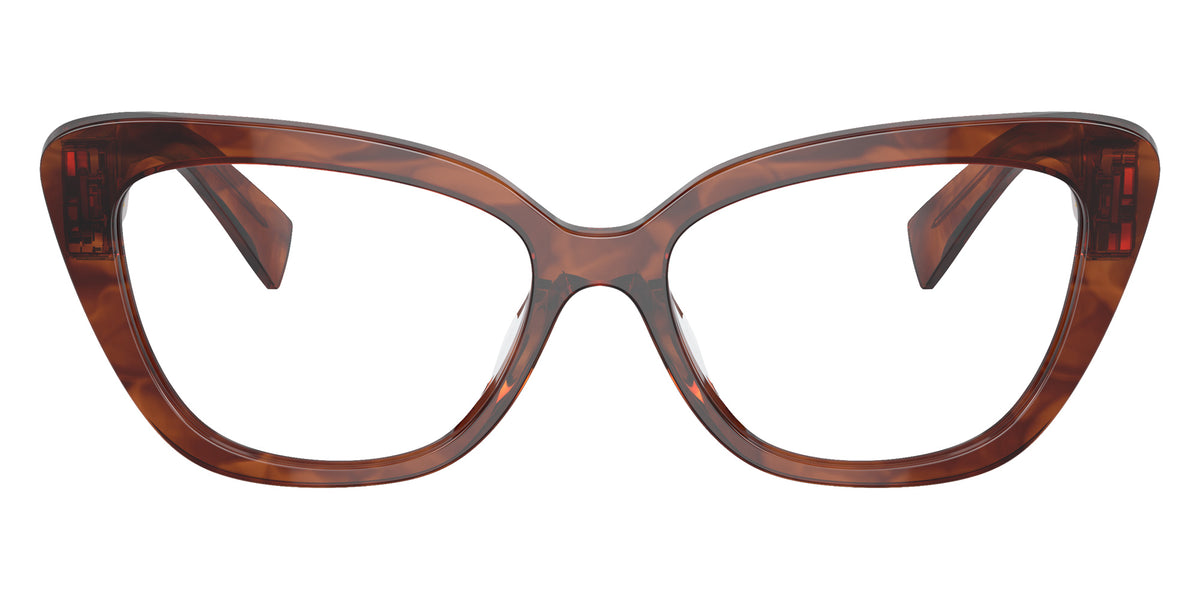Miu Miu® MU 05VV Eyeglasses MU 05VV 11Q1O1 53 - Striped Tobacco