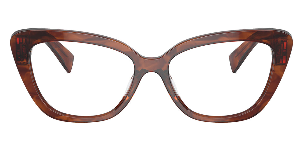Miu Miu® MU 05VV Eyeglasses MU 05VV 11Q1O1 53 - Striped Tobacco