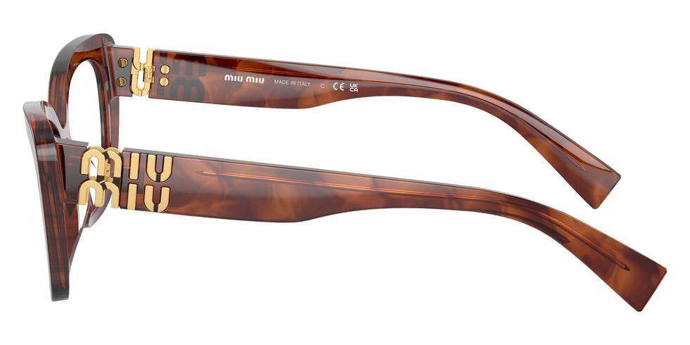 Miu Miu® MU 05VV Eyeglasses MU 05VV 11Q1O1 53 - Striped Tobacco