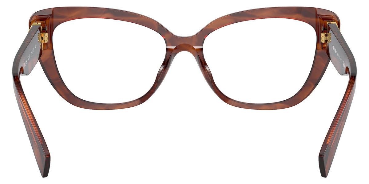 Miu Miu® MU 05VV Eyeglasses MU 05VV 11Q1O1 53 - Striped Tobacco