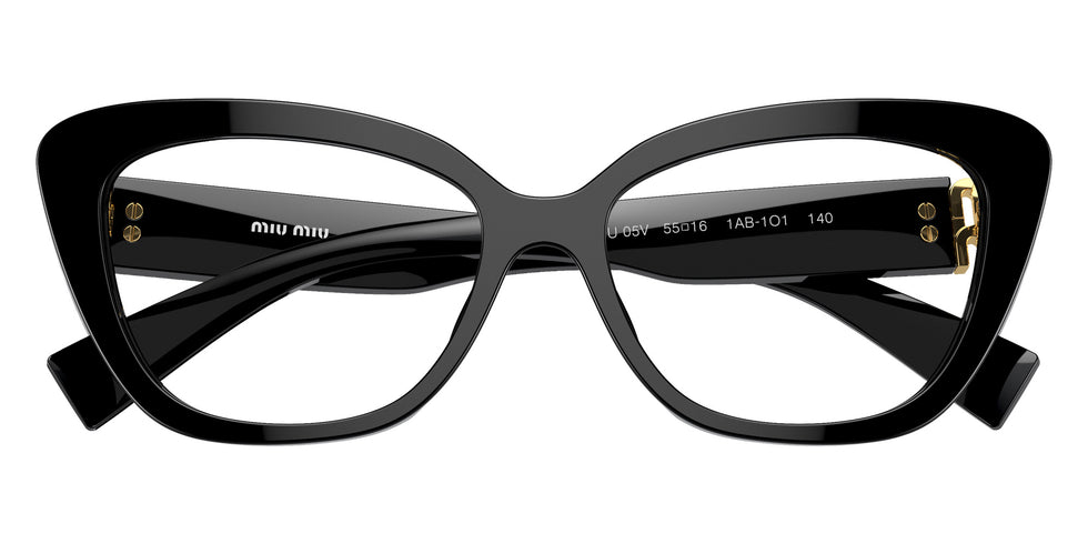 Miu Miu® MU 05VV Eyeglasses MU 05VV 1AB1O1 55 - Black