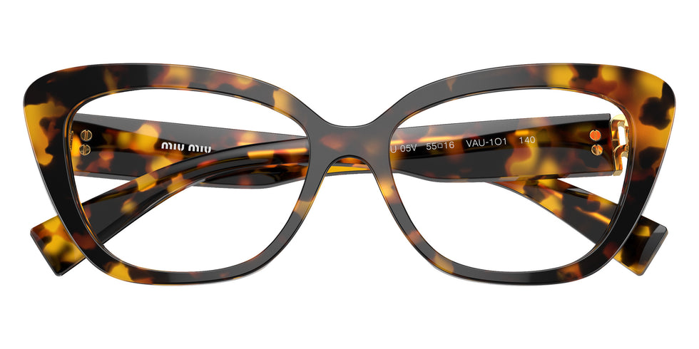 Miu Miu® MU 05VV Eyeglasses MU 05VV VAU1O1 55 - Honey Havana