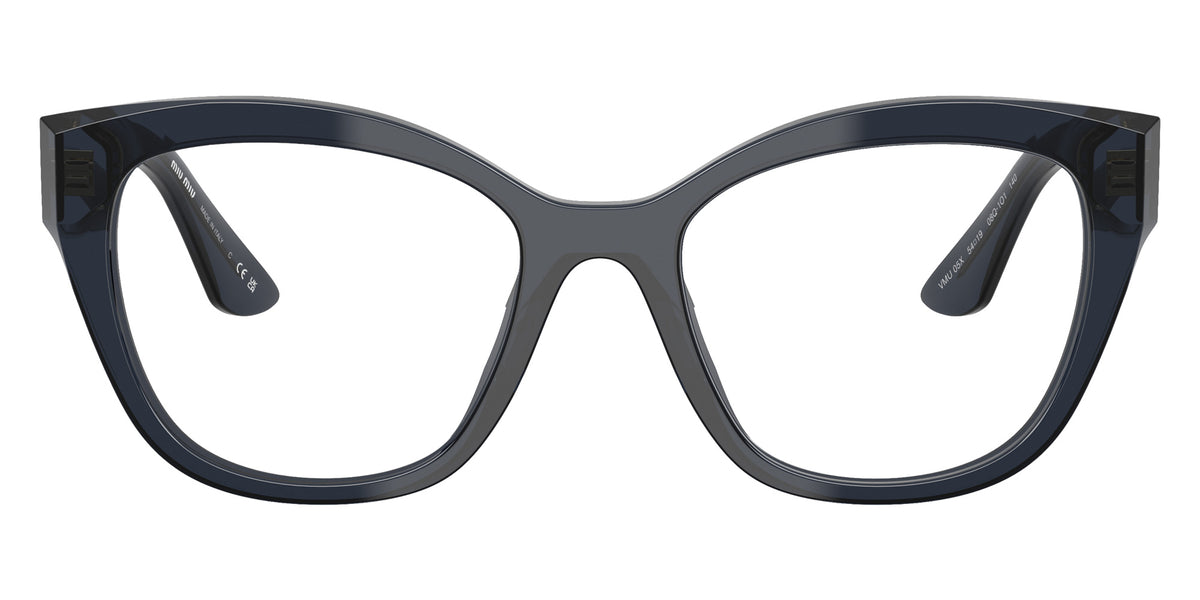 Miu Miu® MU 05XV Eyeglasses MU 05XV 08Q1O1 54 - Blue Transparent