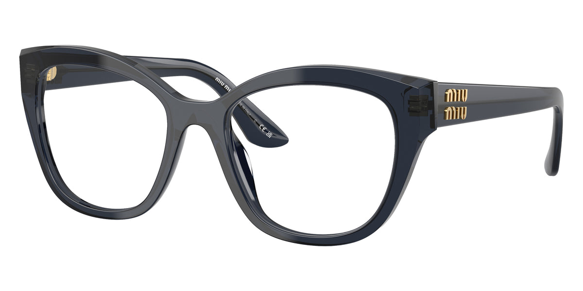 Miu Miu® MU 05XV Eyeglasses MU 05XV 08Q1O1 54 - Blue Transparent