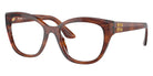 Miu Miu® MU 05XV Eyeglasses MU 05XV 11Q1O1 52 - Striped Tobacco