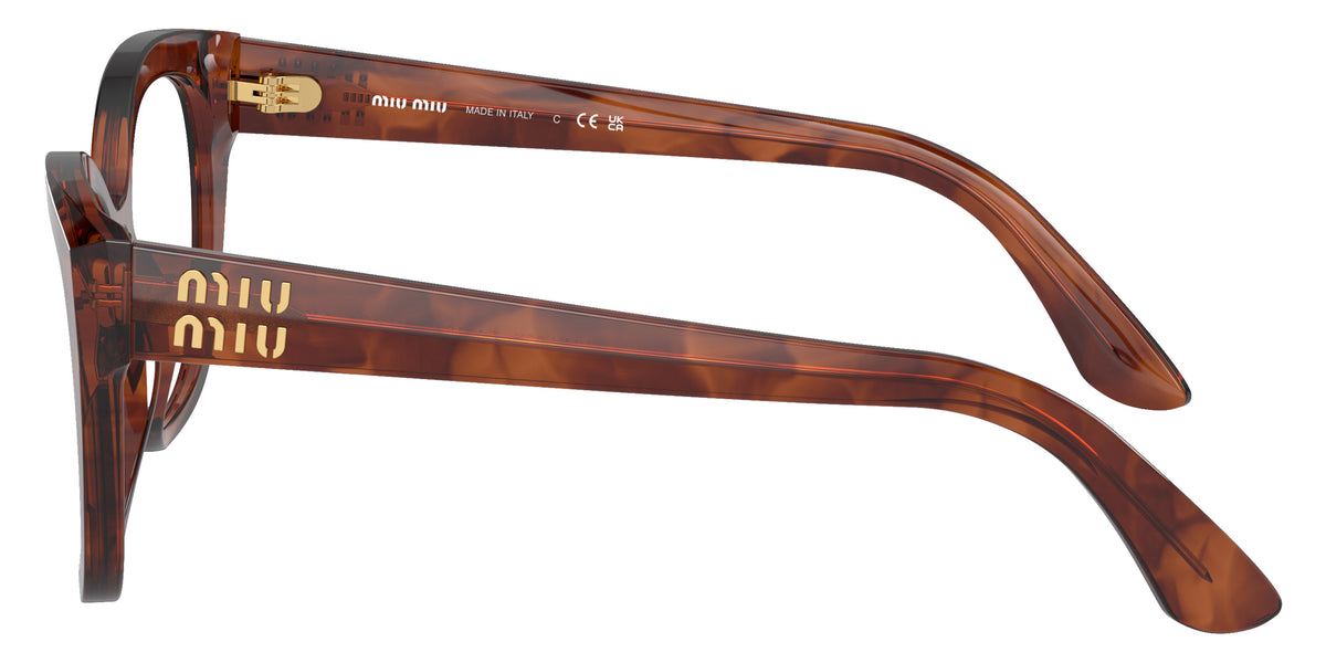 Miu Miu® MU 05XV Eyeglasses MU 05XV 11Q1O1 52 - Striped Tobacco