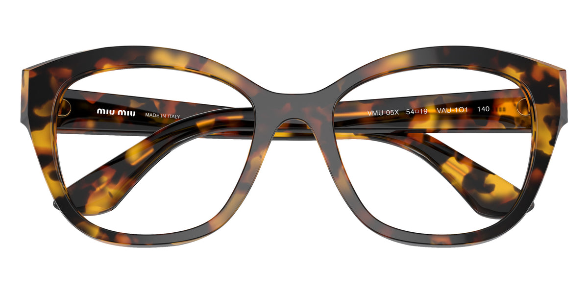 Miu Miu® MU 05XV Eyeglasses MU 05XV VAU1O1 54 - Honey Havana