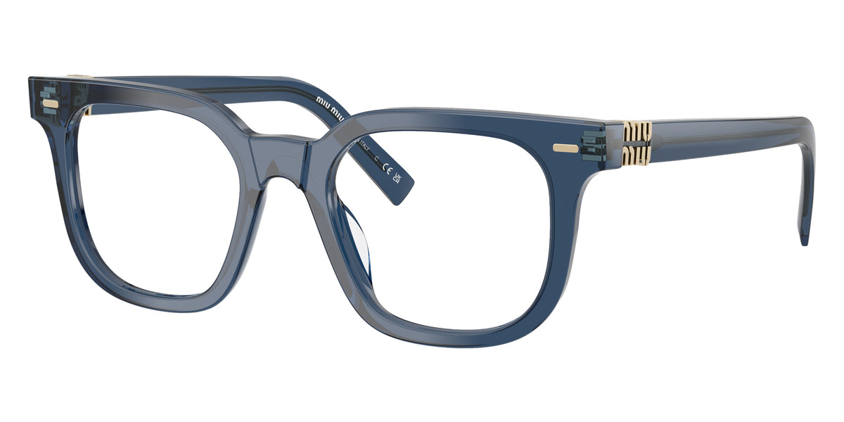 Miu Miu® MU 06XV Eyeglasses MU 06XV 08Q1O1 49 - Blue Transparent