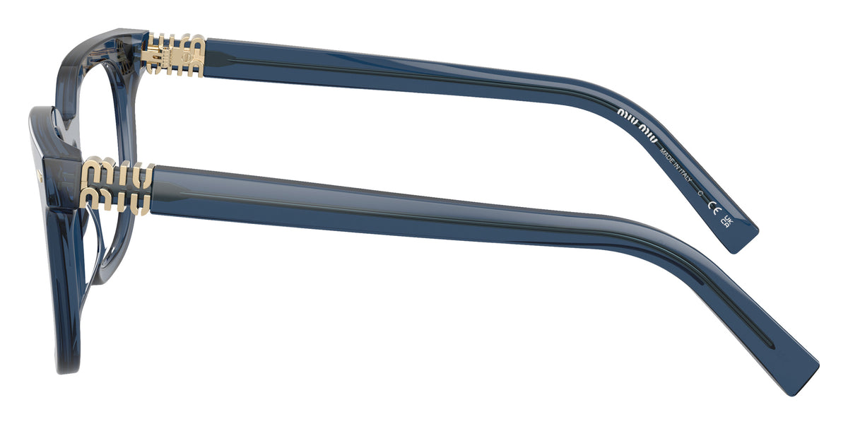 Miu Miu® MU 06XV Eyeglasses MU 06XV 08Q1O1 49 - Blue Transparent