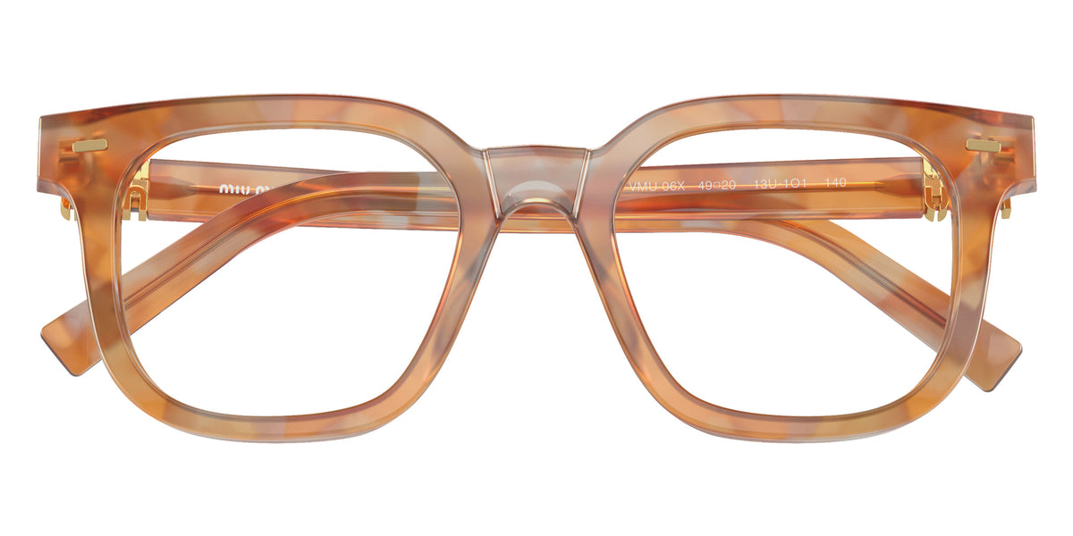 Miu Miu® MU 06XV Eyeglasses MU 06XV 13U1O1 49 - Havana Cream