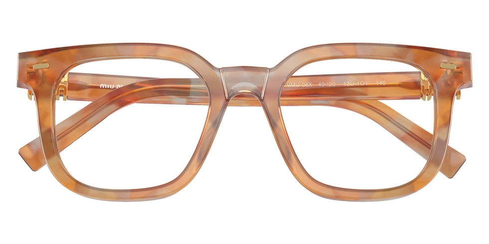 Miu Miu® MU 06XV Eyeglasses MU 06XV 13U1O1 49 - Havana Cream