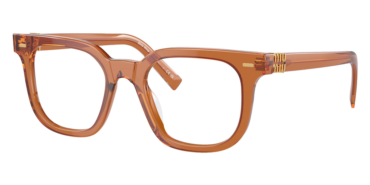 Miu Miu® MU 06XV Eyeglasses MU 06XV 15T1O1 49 - Caramel Trasparent