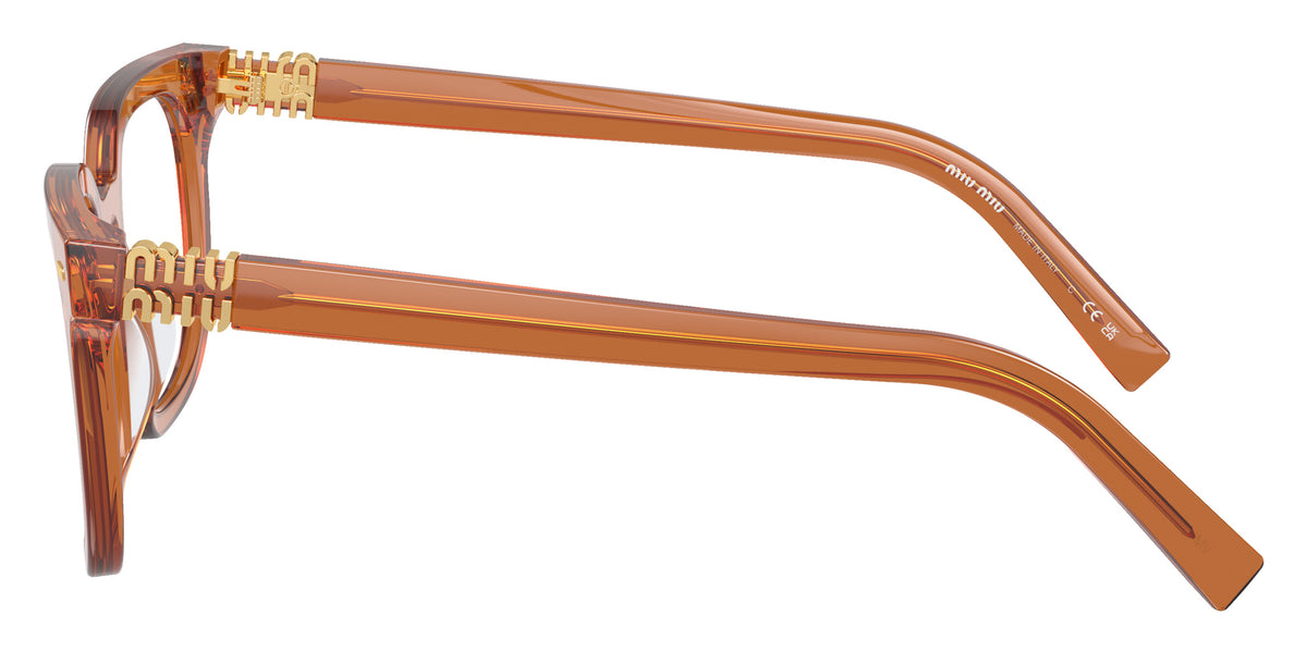 Miu Miu® MU 06XV Eyeglasses MU 06XV 15T1O1 49 - Caramel Trasparent