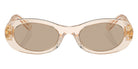Miu Miu® MU 06ZS Sunglasses MU 06ZS 11T40F 50 - Sand Transparent