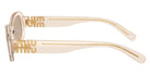 Miu Miu® MU 06ZS Sunglasses MU 06ZS 11T40F 50 - Sand Transparent