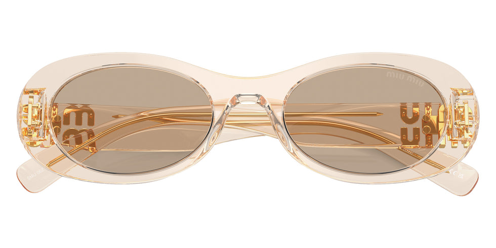 Miu Miu® MU 06ZS Sunglasses MU 06ZS 11T40F 50 - Sand Transparent