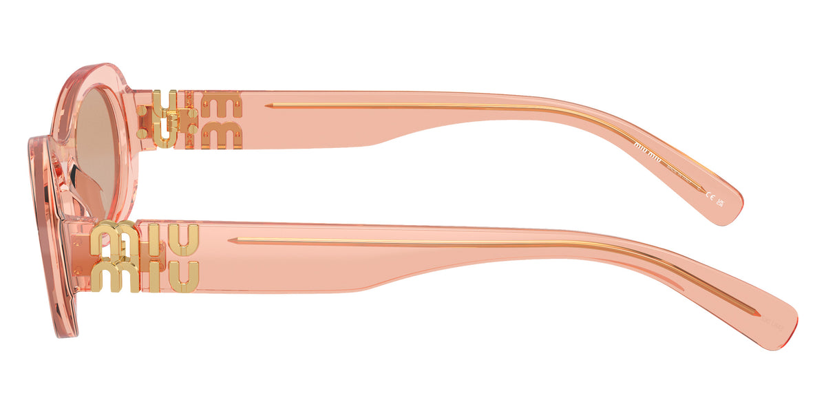 Miu Miu® MU 06ZS Sunglasses MU 06ZS 13T1P1 50 - Noisette Transparent
