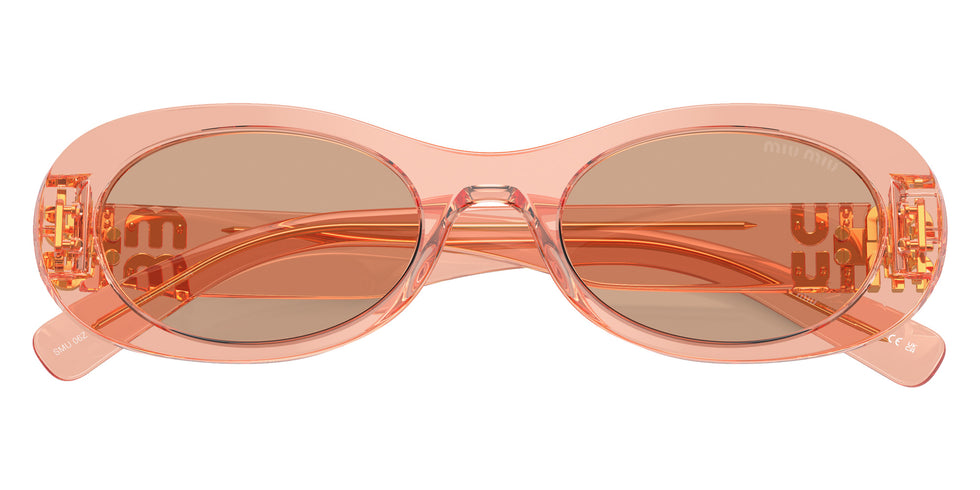 Miu Miu® MU 06ZS Sunglasses MU 06ZS 13T1P1 50 - Noisette Transparent