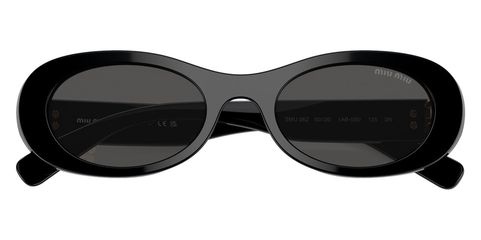 Miu Miu® MU 06ZS Sunglasses MU 06ZS 1AB5S0 50 - Black