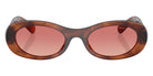 Miu Miu® MU 06ZS Sunglasses MU 06ZS 26E50U 50 - Striped Tobacco