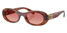 Miu Miu® MU 06ZS Sunglasses MU 06ZS 26E50U 50 - Striped Tobacco