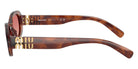 Miu Miu® MU 06ZS Sunglasses MU 06ZS 26E50U 50 - Striped Tobacco