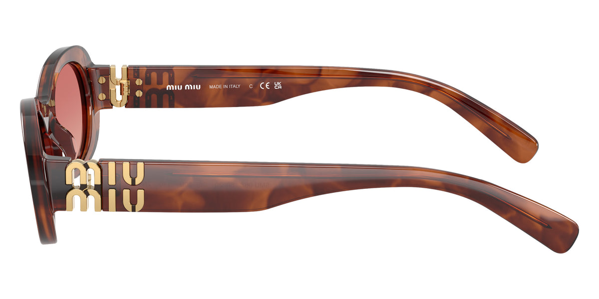 Miu Miu® MU 06ZS Sunglasses MU 06ZS 26E50U 50 - Striped Tobacco