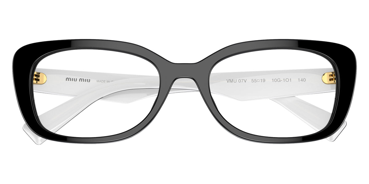 Miu Miu® MU 07VV Eyeglasses MU 07VV 10G1O1 53 - Black/White