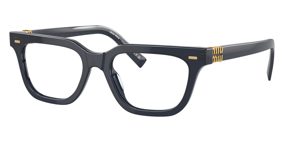 Miu Miu® MU 07XV Eyeglasses MU 07XV 08Q1O1 53 - Blue Crystal
