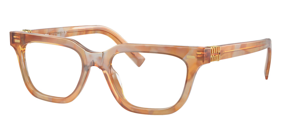 Miu Miu® MU 07XV Eyeglasses MU 07XV 13U1O1 53 - Cream Havana