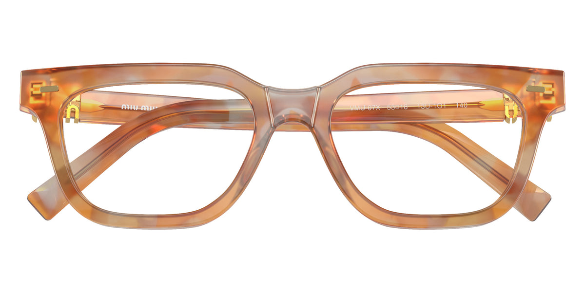Miu Miu® MU 07XV Eyeglasses MU 07XV 13U1O1 53 - Cream Havana
